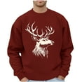thumbnail image 2 of CYiJun Men's Fleece Crewneck Sweatshirt Lightweight Loose fit Soft Basic Pullover Sweatshirt,Size 2XL, 2 of 5