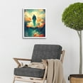 thumbnail image 2 of Saint Peter Heaven Modern Christian Art God Jesus Art Print Framed Poster Wall Decor 12x16 inch, 2 of 5