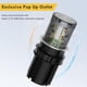 thumbnail image 4 of Enchufe desplegable Kungfuking para encimera de cocina con cargador inalámbrico, toma de corriente USB C de 15 W y 75 W, 8 enchufes y 4 puertos USB, 4 of 8