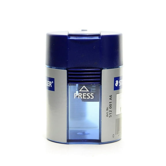 Staedtler Manual Pencil Sharpener Blue/Silver 4/Pack (53619-PK4)