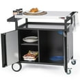 thumbnail image 2 of OuterMust Grill Outdoor BBQ Prep Cart with Wheels Moveable Outdoor Kitchen Cabinet Stainless Steel Top Storage Cabinet, 2 of 8