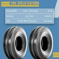 thumbnail image 3 of Justubes Tractor Tires 600-16 10 Ply HD Tri Rib 3 Rib F2 Load E, 3 of 8