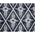 thumbnail image 4 of oneOone Polyester Lycra Navy Blue Fabric Artistic Floral & Diamond Geometric Sewing Craft Projects Fabric Prints By Yard 56 Inch Wide, 4 of 4