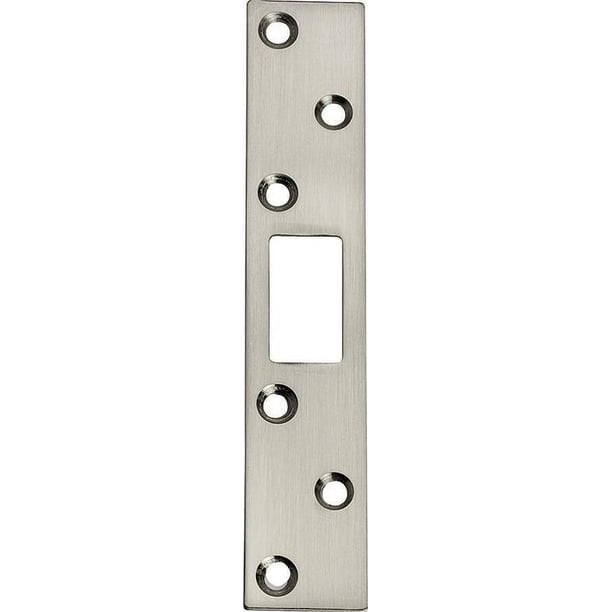 Prosource 5163290 1.12 x 6 in. Security Door Latch Strike, Brushed Nickel