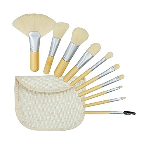 Set de brochas de maquillaje TB TOOLS FOR BEAUTY T4B MIMO de bambú Tamaño viaje