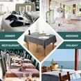 thumbnail image 4 of Parojati Textured Linen Tablecloth Rectangle 52×70 inch Waterproof Wrinkle-Free Stain Resistant Table Cloth Wipeable Spill-Proof Linen Dining Table Cover,Dark Grey, 4 of 9