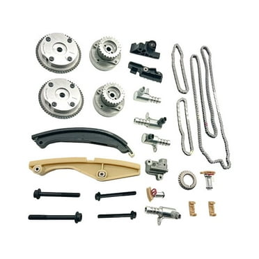 Timing Chain Kit with VVT Sprockets and VVT Solenoids - Compatible with 2011 - 2013 Ford F-150 3.5L V6 2012