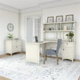 thumbnail image 2 of Pemberly Row L Desk with Hutch & File Cabinet in Antique White - Engineered Wood, 2 of 7