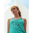 thumbnail image 2 of Always Tea Time Racerback Tank Women -Image by Shutterstock, Female Medium, 2 of 4