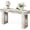 Distressed White, variant on 63-Inch Long Console Tables for Entryway, Large Sofa Table Behind Couch, Wooden Entry Foyer Hallway Table, Industrial Console Sofa Tables for Living Room, Rustic Brown
