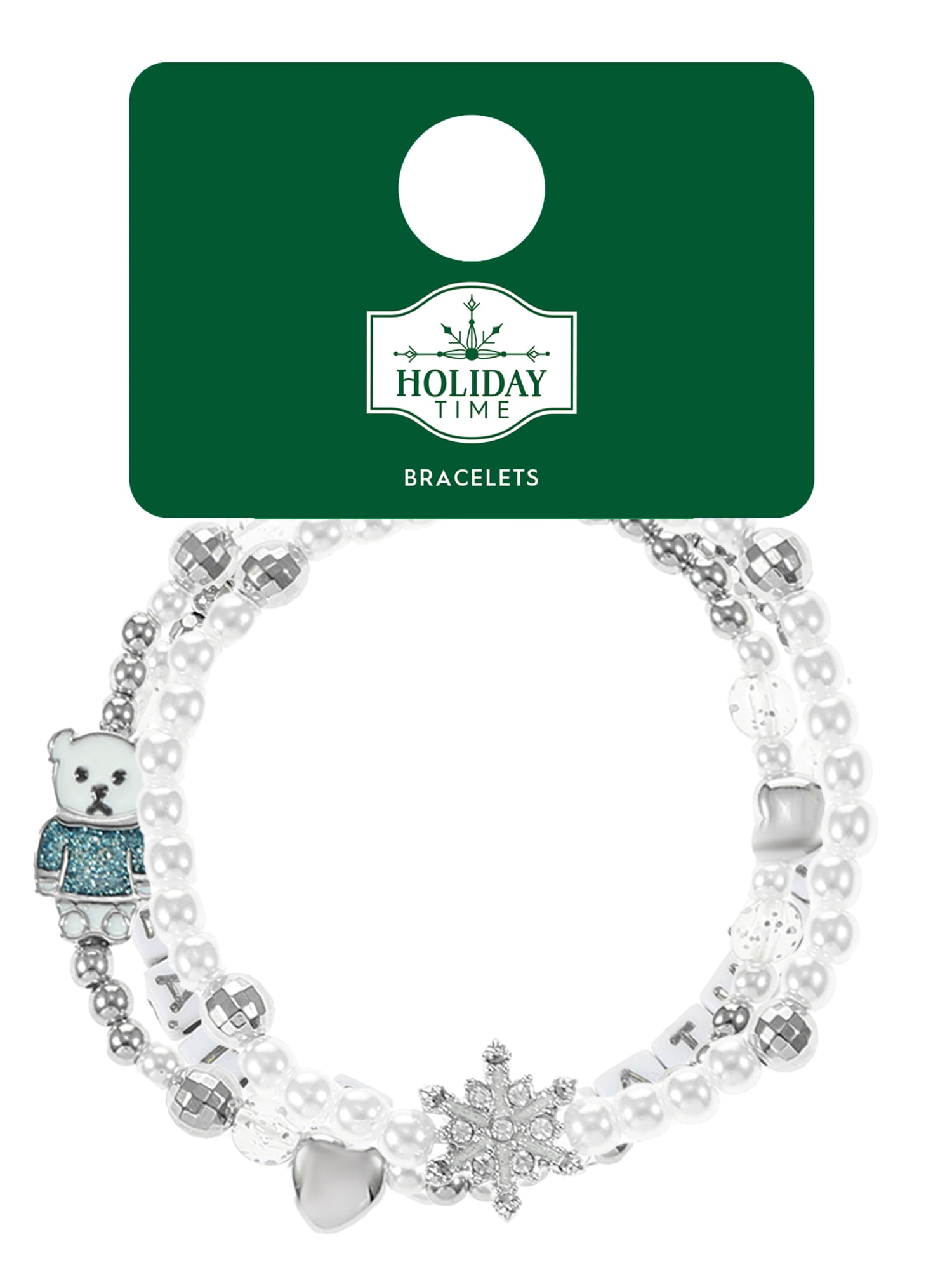 Holiday Time Stretch Bracelet Set, 3 Pieces