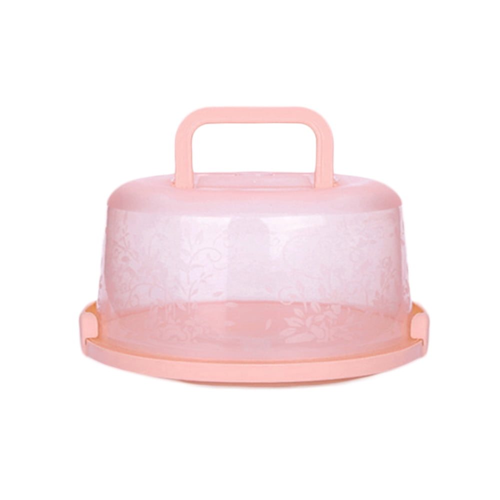 DTOWER Round Cake Box Carrier Handle Pastry Lightweight Storage Holder