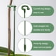 thumbnail image 2 of 30 Piezas de Estacas de Soporte para Plantas con 30 Piezas de Clips para Plantas Soporte Floral para Flores de JardíN Estaca de Soporte de un Solo Tallo, 2 of 5