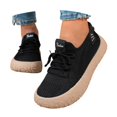 thumbnail image 3 of Breathable Lace Up Platform Sneakers Comfortable Casual Walking Shoes Lightweight Thick Soled Tennis Footwear for Women Daily Leisure Beach Date Outfit, 3 of 8