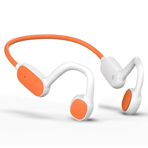 Mehomeli Auriculares para niños, Bluetooth 5.2, conducción de aire, auriculares abiertos, limitación de volumen de 85 dB, sonido estéreo con micrófono, IPX5 resistente al agua, tiempo de reproducción