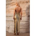 thumbnail image 4 of Vestido Bellabarnetten Emily Metallic Gold Maxi para mujer, 4 of 10