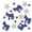 Democratic, variant on Beistle - Snowflake Deluxe Sparkle Confetti - Pack of 12