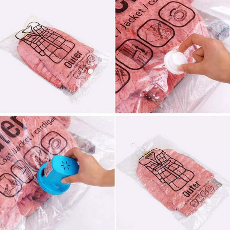 Hanging Vacuum Storage Bags - Closet Organizer Vacuum Bag, Space