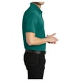thumbnail image 3 of Yellow Rooster Mens Silk Touch Performance Polo Teal Green L, 3 of 6