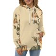 thumbnail image 3 of Rose Illustration Regular Fit Hoodie, Sporty Pullover Hooded Sweatshirt for Men Women L, 3 of 6