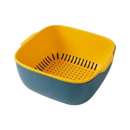 

Bescita Household Kitchen Double Layer Vegetable Sink Basket Fruit Basket