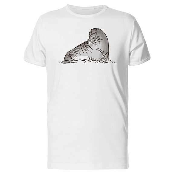 Arctic Walrus Drawing Tee Men's -Image by Shutterstock