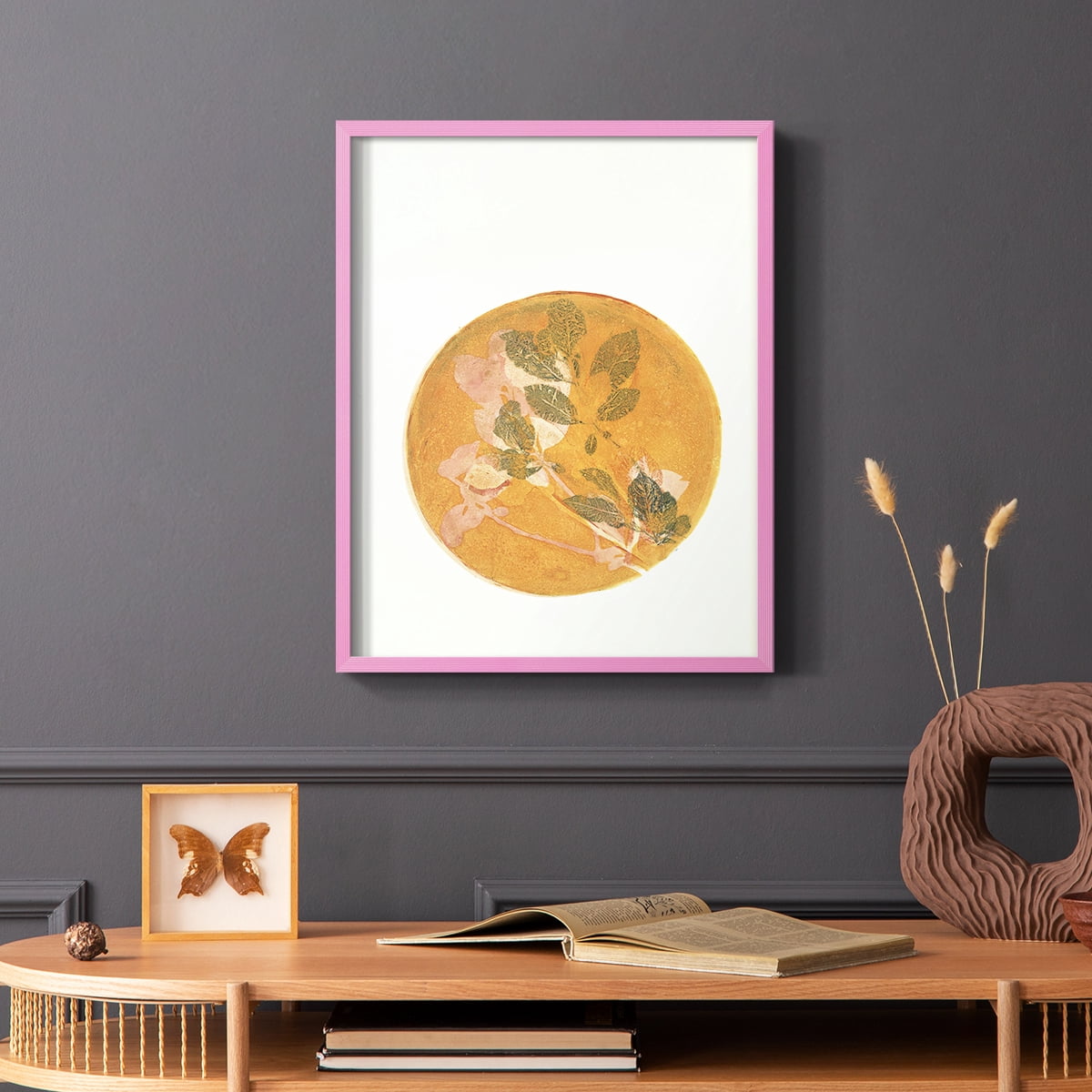 Summer Peach in Paper Solid Wood 8 x 10 Framed Print