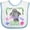 White and Blue, variant on Inktastic St. Petersburg Florida Cute Swimming Manatee Boys or Girls Baby Bib