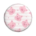 thumbnail image 2 of Gaeub Cartoon Pig 14-17in Tire Cover, Spare Tire Cover, for Camper Caravan, Trailer, Car, Truck, SUV, Jeep - 16 inch, 2 of 9