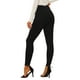 thumbnail image 3 of FALDAS CURVAS Leggings de Ante Sintético para Mujeres, Cintura Alta, Pantalones Ajustados, XL Negro, 3 of 6
