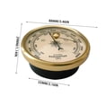 thumbnail image 3 of WHEANG Measuring Tools Barometer Dial Type Barometer Barometer Indoor Weather Barometer Barometer In Home & Kitchen Barometer Gold One Size Gold, 3 of 4