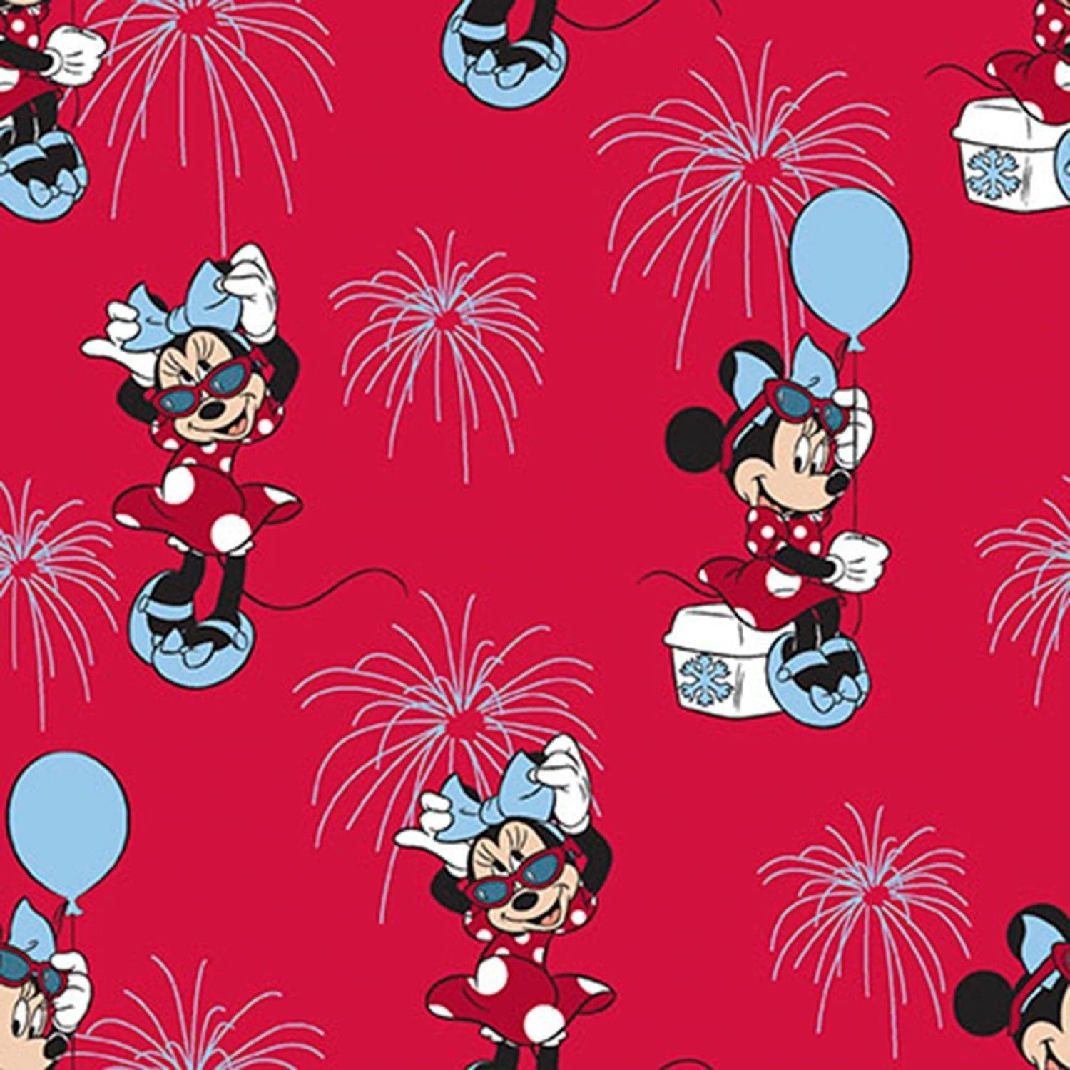 New Disney Mickey Mouse Red Black White Fabric Fleece Scarf  60" L 9" W 