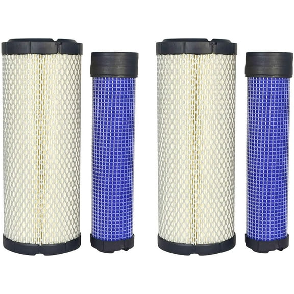 XYZIL 2X Outer Inner Air Filter Kit TA040-93230 TA040-93220 Compatible with Kubota L2500 L2800 L2900DT L3130 L3240 L3400 L4630 L4330 P821575 P822858 Compatible with Kawasaki 11013-7020 11013-7019