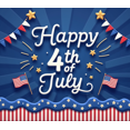 thumbnail image 4 of Patriotic Design Happy 4th of July Banner Decorative Pattern Stars and Stripes Celebration Flag for Independence Day Party Outdoor Event Home Decor, 4 of 8