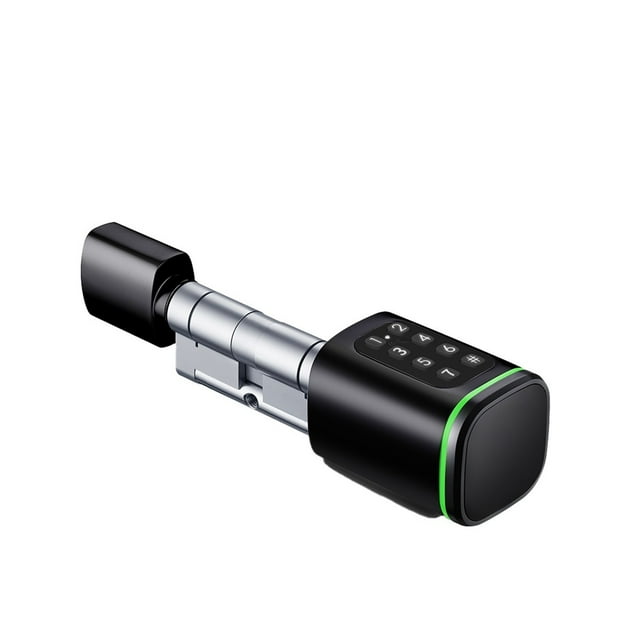 Smart Electronic Door Lock Cylinder Core Fingerprint Keys Pincode Card Unlock Supports for Hotel