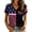 Black, variant on Women's Casual Breast Cancer Awareness T-Shirt, Pink Ribbon American Flag Graphic Tee, Women's Crew Neck Short Sleeve Printed T-Shirt for Daily Wear, October Campaign Support Hot Pink XXXXXL