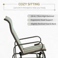 thumbnail image 4 of Sand Outdoor Glider Chair with Breathable Mesh - Patio Rocking Seat, 30.7" x 23.6" - Perfect for Garden, Yard, Porch Relaxation, 4 of 7