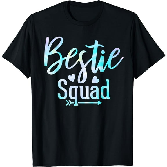 Cute Tie Dye Best Friend Bff Girls Godsister Bestie Coworker T-Shirt Black Medium