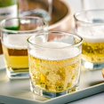 thumbnail image 3 of Coofit Drinking Glass Cups Small: 4PCS Round Square Milk Cups Whiskey Glasses for Water, 3 of 9