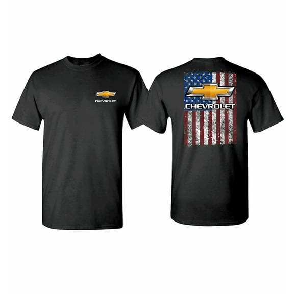 Chevrolet Bowtie Flag Mens T shirt Licensed