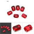 thumbnail image 4 of 10pcs Rectangle Sewing On Rhinestones, DIY Artificial Colorful  Claw Rhinestones Glitter Stones Clothes Dress Crafts Garments Accessories, 4 of 8