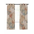 thumbnail image 7 of Vintage Envelope Blackout Curtains for Bedroom/Living Room, Abstract Art Travel Maps Thermal Insulated Kitchen Drapes with Grommets, Light Blocking Window Treatment, 2 Panels 52" x 96", 7 of 7