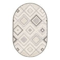 thumbnail image 3 of Unique Loom Arlo Collection Area Rug - Hannah (5' 3" x 8' Oval Sandy Beige/Gray), 3 of 7