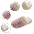 thumbnail image 3 of Leozcaa Fuzzy House Slippers for Women Memory Foam Knit Slippers Indoor and Outdoor Home Slippers Shoes, 3 of 9
