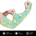 thumbnail image 3 of Bingfone Farmers Gardening Sleeves Sun Protection Arm Cooling Sleeves For Women Men With Thumb Hole - Yellow Lemon, 3 of 8