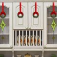 thumbnail image 3 of Mini corona de hojas verdes con encanto navideño ancho para gabinetes de cocina que crea una apariencia resistente y estéticamente agradable. Ratán, estilo 3, 3 of 8
