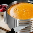 thumbnail image 6 of Dianli Adjustable Stainless Steel Cake Ring Slicer 6 to 8 Inch Multi Size Baking Mold Layered Cake Frame with Locking Handles for Tiramisu Pudding Jelly Mousse Round Baking Supplies, 6 of 9