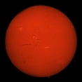 thumbnail image 2 of H-alpha full Sun in red color with active areas and filaments Poster Print, 2 of 2