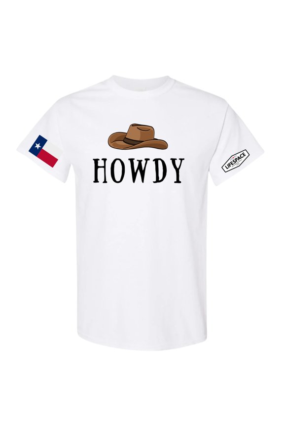 Lifespace Premium Cotton-Poly Blend Crewneck T-shirt "Howdy"