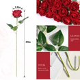 thumbnail image 2 of Rosas artificiales Rowfad Velvet Silk Red 60 unidades, 2 of 9